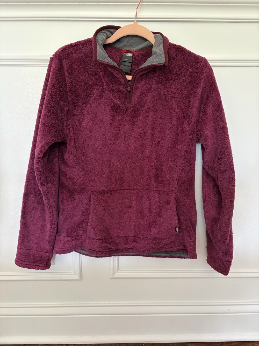 The North Face Women's Plush Quarter-Zip Fleece Pullover - Berry Plum